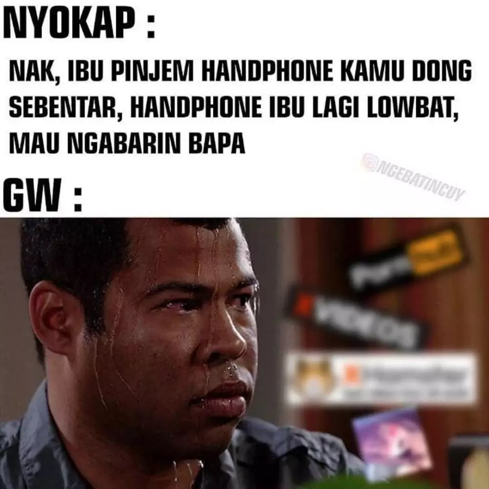 meme lucu obrolan sama emak © 2020 instagram.com