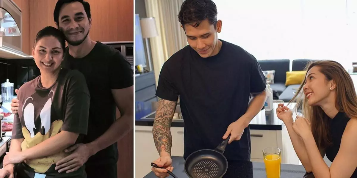 5 Potret seleb masak bareng pasangan, manis dan romantis