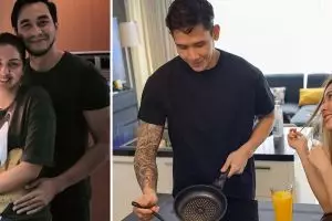 5 Potret seleb masak bareng pasangan, manis dan romantis