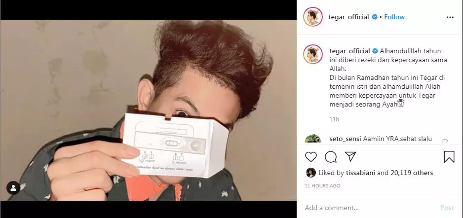 Tegar Septian © 2020 brilio.net Tegar Septian © 2020 brilio.net