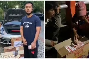 Viral aksi pria bagi-bagi mi instan berisi uang jutaan, bikin salut