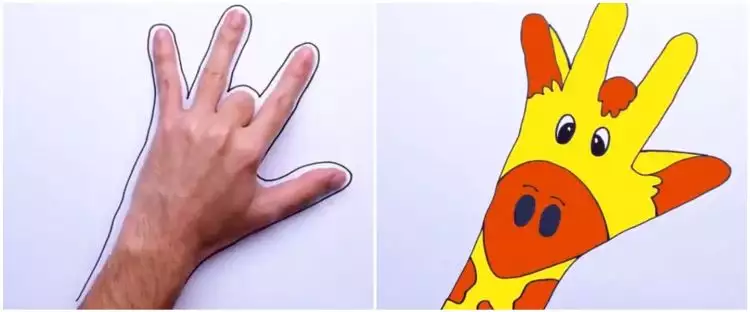 8 Cara mudah gambar hewan cuma pakai jari, hasilnya keren