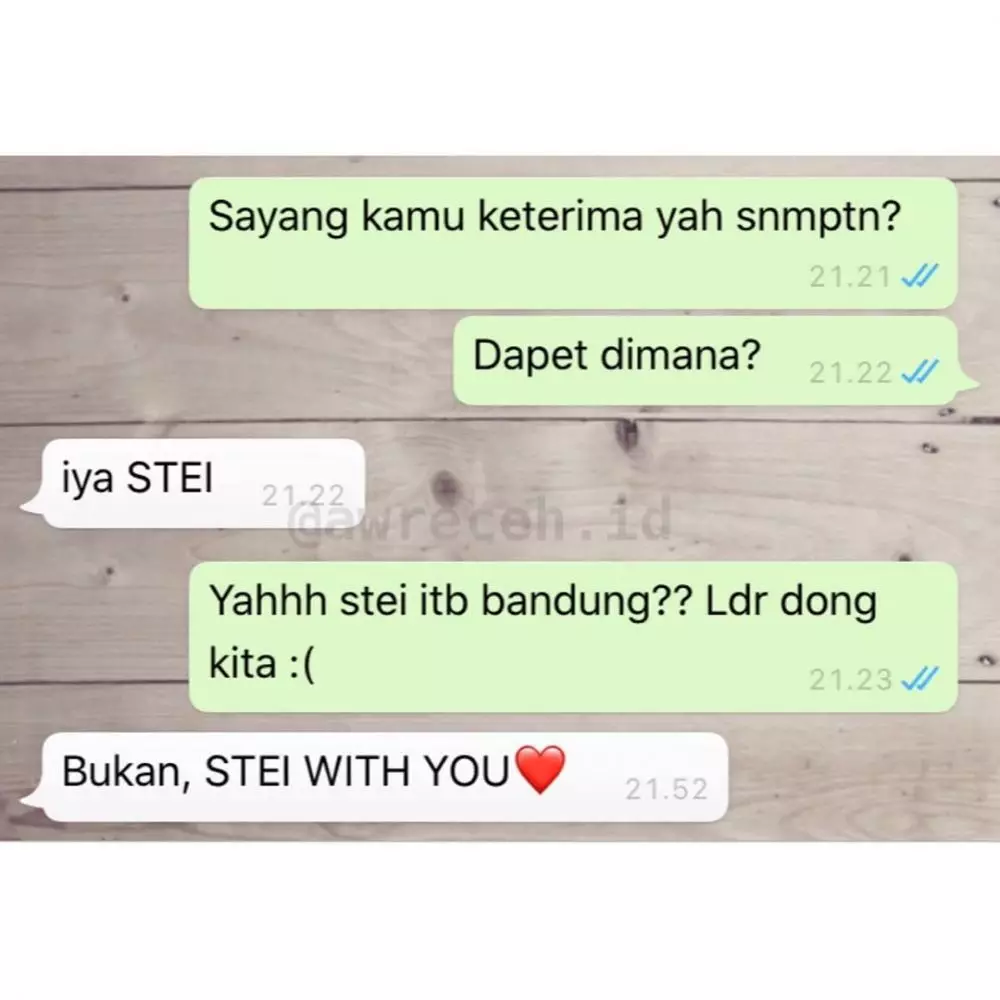 chat lucu bikin gebetan salting © 2020 instagram.com