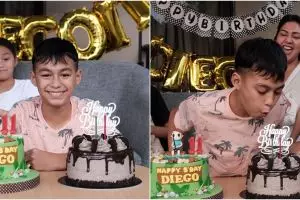 10 Momen ultah Diego anak Donna Agnesia, beda 4 hari dengan adiknya