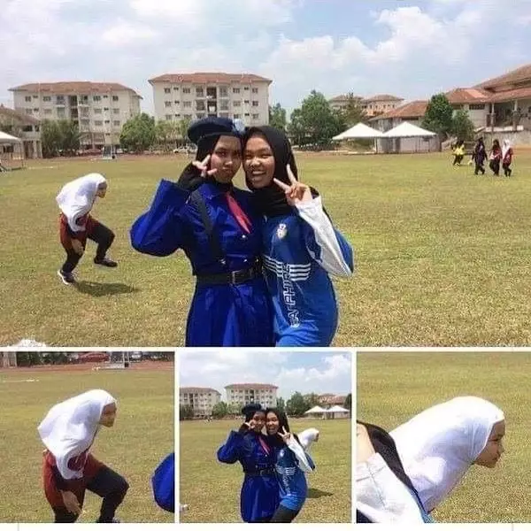 momen lucu nggak lihat belakang © 2020 instagram.com