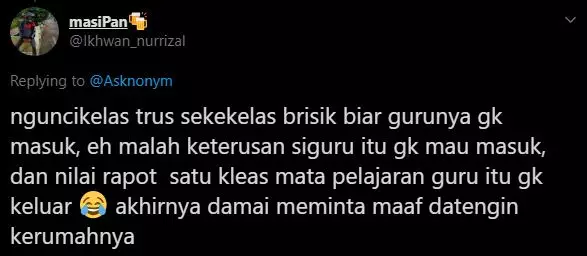 kenakalan SMA twitter