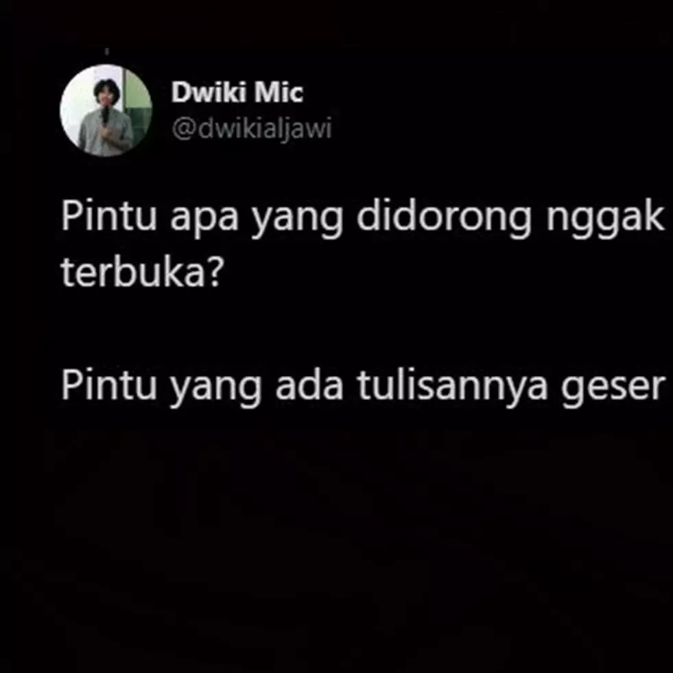 55 Tebak-tebakan lucu di Twitter ini recehnya bikin cekikikan