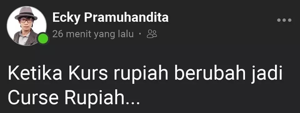 Status plesetan ini absurd Facebook/ Perecehan Stekstual