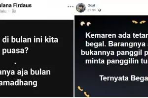 10 Status medsos lucu pelesetan ini absurdnya bikin dahi mengernyit