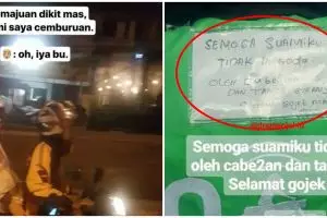 10 Momen lucu driver ojek online jaga jarak dengan penumpang