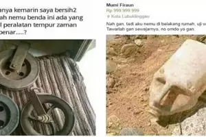 10 Aksi lucu temukan barang prasejarah ini bikin mikir dua kali