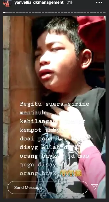 Momen anak Didi Kempot menangis © 2020 brilio.net