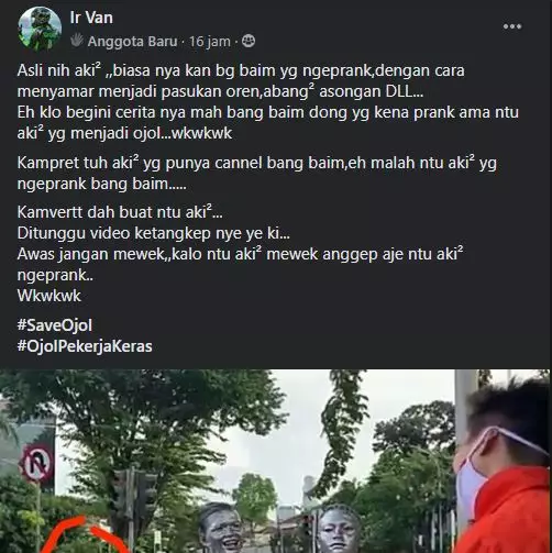 baim kena prank berbagai sumber