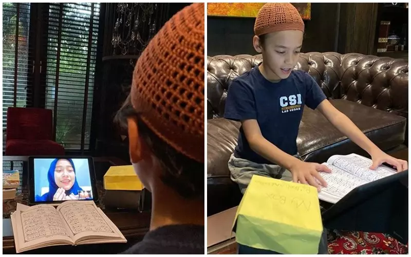 Momen seleb belajar ngaji Berbagai sumber