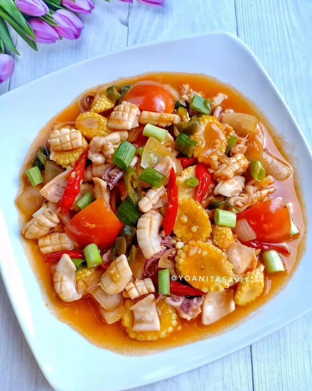 Resep cumi asam manis ala rumahan Instagram