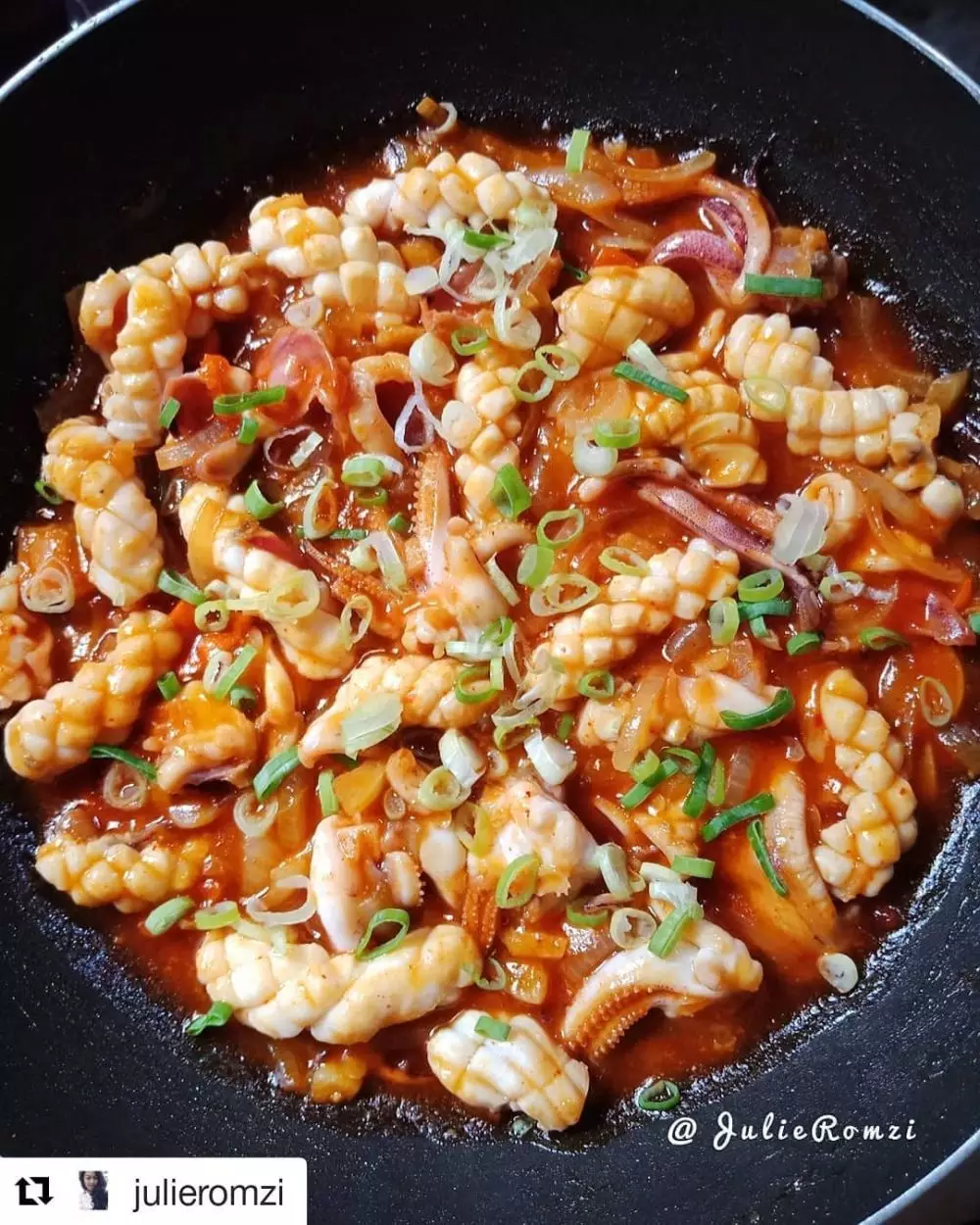 Resep cumi asam manis ala rumahan Instagram