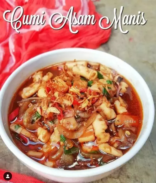 cumi asam manis resep © berbagai sumber