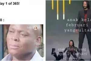 6 Meme lucu kelahiran tahun Kabisat, bikin nyengir