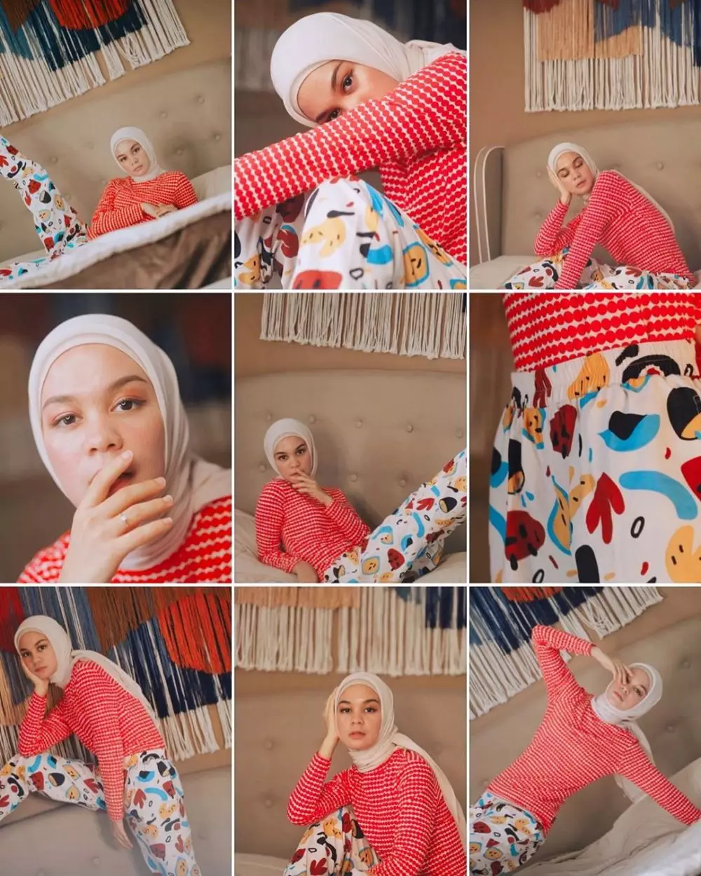 Gaya nyentrik Tantri Namirah saat beraktivitas di rumah © 2020 brilio.net