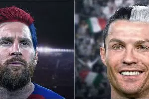 10 Potret editan rambut pemain bola sewarna jersey ini absurd