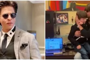 Reaksi Abram Khan dengar Shah Rukh Khan nyanyi ini bikin ketawa