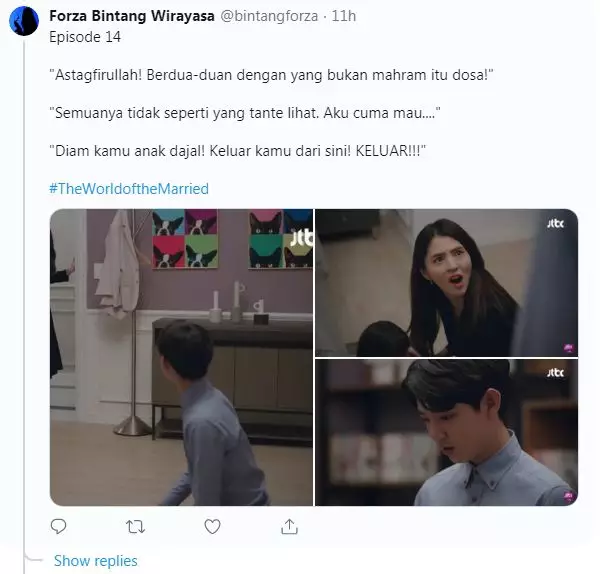 6 Pelesetan scene World of Married istimewa