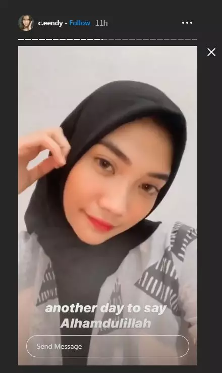 Cindy Caroline kenakan hijab © 2020 brilio.net