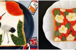 10 Kreasi roti tawar ini saking bagusnya jadi sayang dimakan