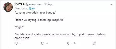 Cuitan batalin puasa Twitter Cuitan batalin puasa Twitter