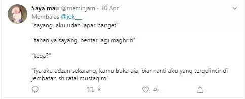 Cuitan batalin puasa Twitter Cuitan batalin puasa Twitter