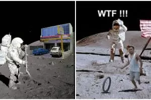 10 Editan foto astronaut ini kelewat kocak, bikin tepuk jidat