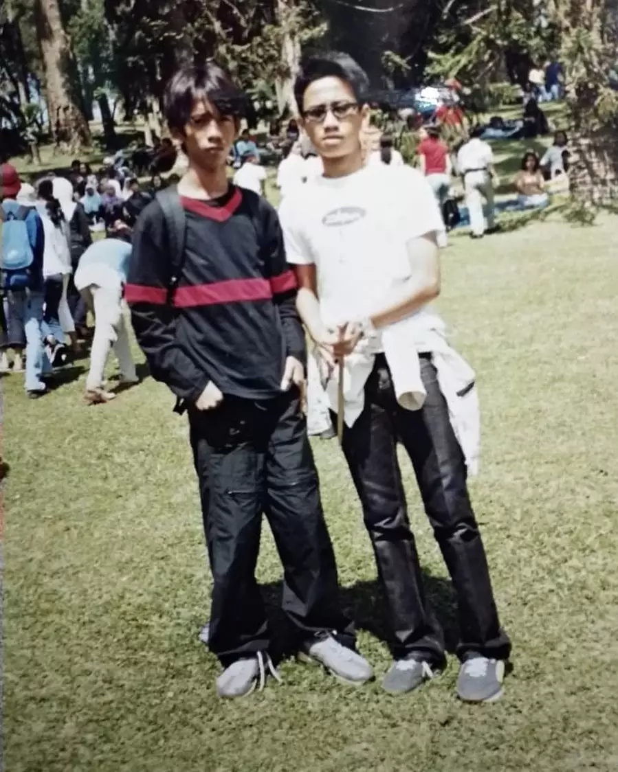 potret penampilan jadul rian d'masiv instagram