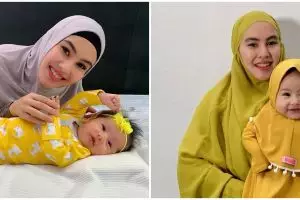 10 potret Kartika Putri momong anak, sang putri bikin gemas