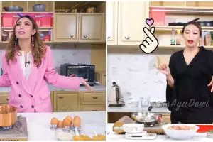 7 Gaya Ayu Dewi masak selama di rumah, modis dan full makeup