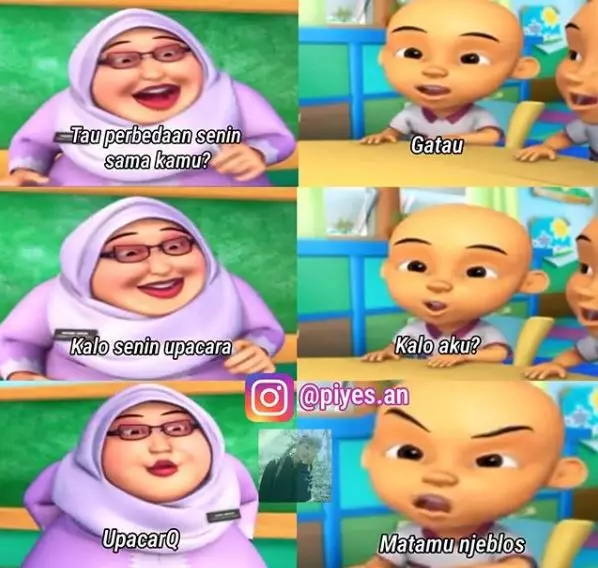 10 Meme gombalan gagal tokoh Upin Ipin Instagram