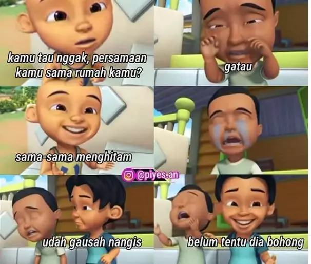 10 Meme gombalan gagal tokoh Upin Ipin Instagram