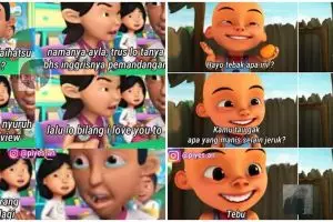 10 Meme gombalan gagal tokoh Upin Ipin ini bikin senyum kecut