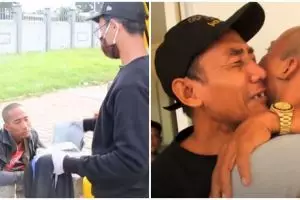 Terpisah 3 tahun, ini momen haru pria sakit jiwa berjumpa orangtua