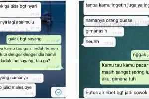 10 Chat WA lucu bikin kesel pacar ini kocaknya bikin senyum sendiri