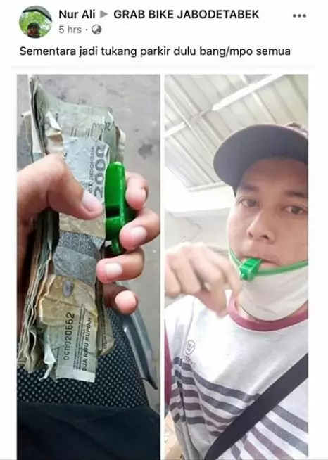 driver ojek online kerja sampingan © 2020 brilio.net