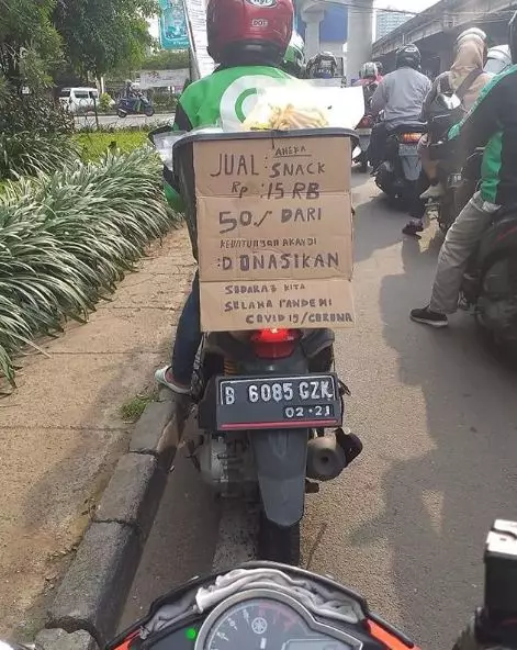 driver ojek online kerja sampingan © 2020 brilio.net