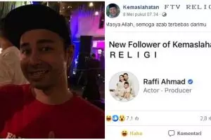 7 Bukti Raffi Ahmad suka dengan meme di media sosial