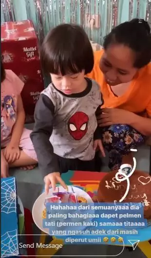 momen ulang tahun ke-3 anak Dian Ayu instagram