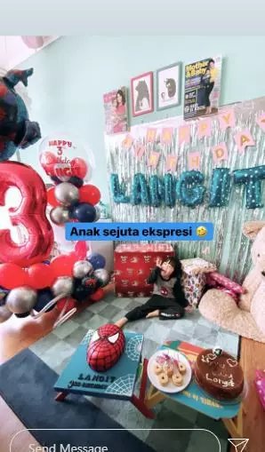 momen ulang tahun ke-3 anak Dian Ayu instagram