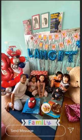 momen ulang tahun ke-3 anak Dian Ayu instagram