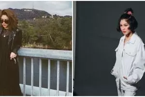 8 Potret menawan Vanesha Prescilla dengan outfit monokrom