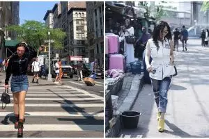 10 Padu padan outfit denim Yuni Shara ini kece, bisa jadi inspirasi