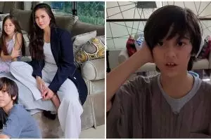 Momen anak Wulan Guritno kumandangkan iqamah, tuai pujian