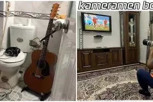 10 Potret nyeleneh orang kerja dari rumah ini bikin tepuk jidat