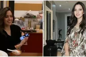 Momen Nia Ramadhani buka puasa, kaleng biskuit curi perhatian